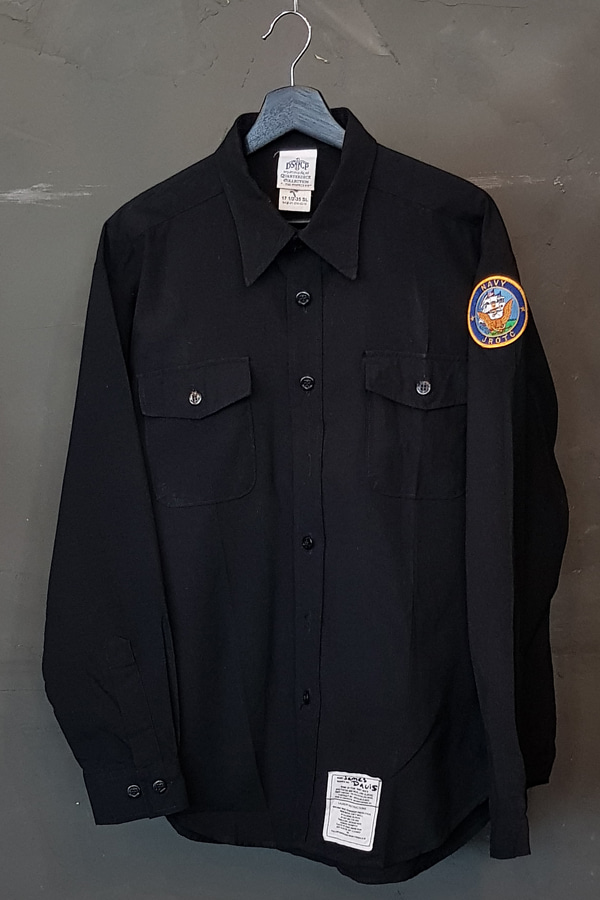 US Navy Naval Dress Shirt-Anchor-DSCP (XL)