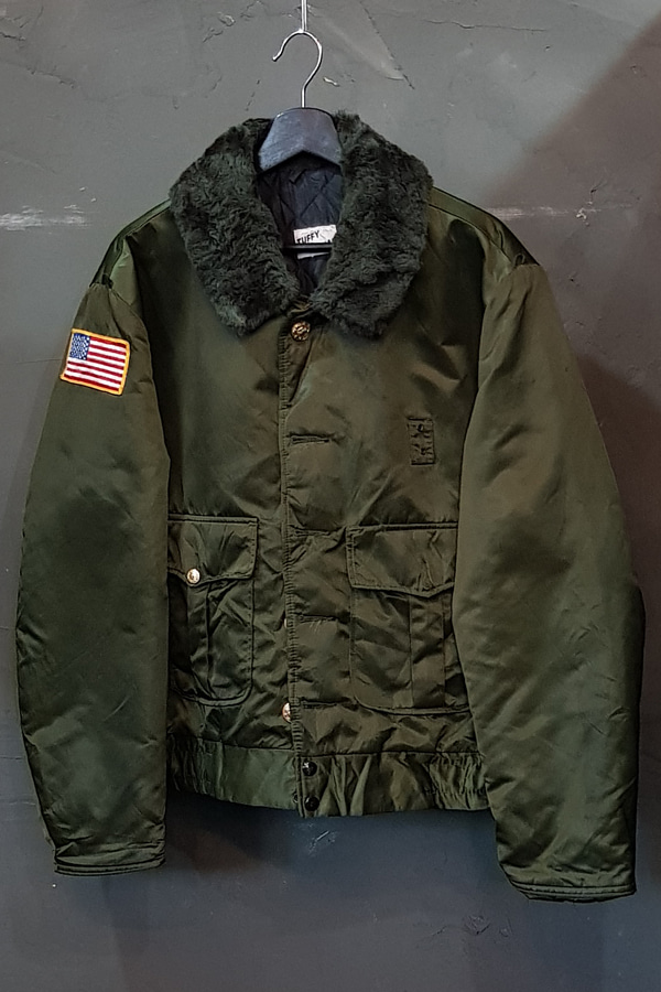 70&#039;s US Police - Sheriff&#039;s Bomber Officer Jacket (L-XL)