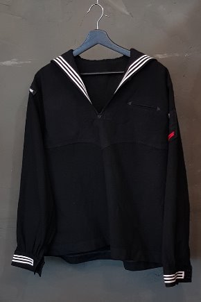 80&#039;s US Navy Naval Jumper Top Sailor-Wool (L-XL)