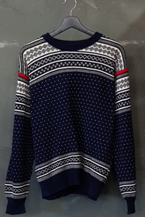 90&#039;s None - Wool 100% - Made in Norway (M)