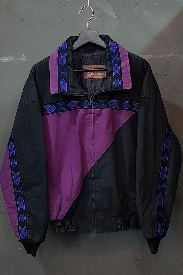 80&#039;s David James - South Western - Quilted Lined - Made in U.S.A. (M-L)