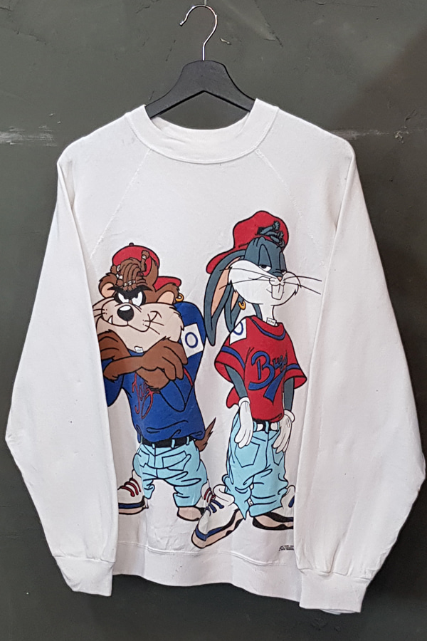 80&#039;s-90&#039;s Tultex - Bugs Bunny x Taz - Made in U.S.A. (XL)