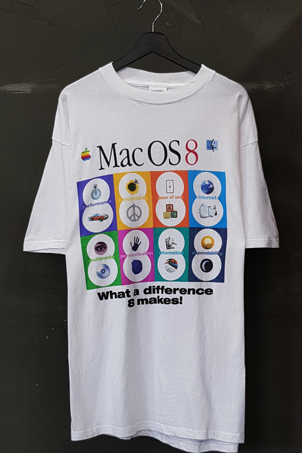90&#039;s Tultex - APPLE Mac OS 8 - Made in U.S.A. (XL)