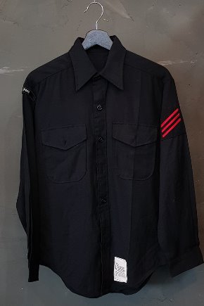 80&#039;s US Navy Naval Dress Shirt-Anchor (S)