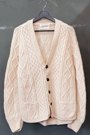 80&#039;s Aran Sweater - Fisherman - Made in Ireland (L)