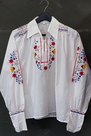 80&#039;s None - Boho Floral - Embroidered (여성 L)